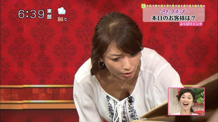 【Chest chirp image】 Talents who earn viewership by showing off a little cleavage w 10th image