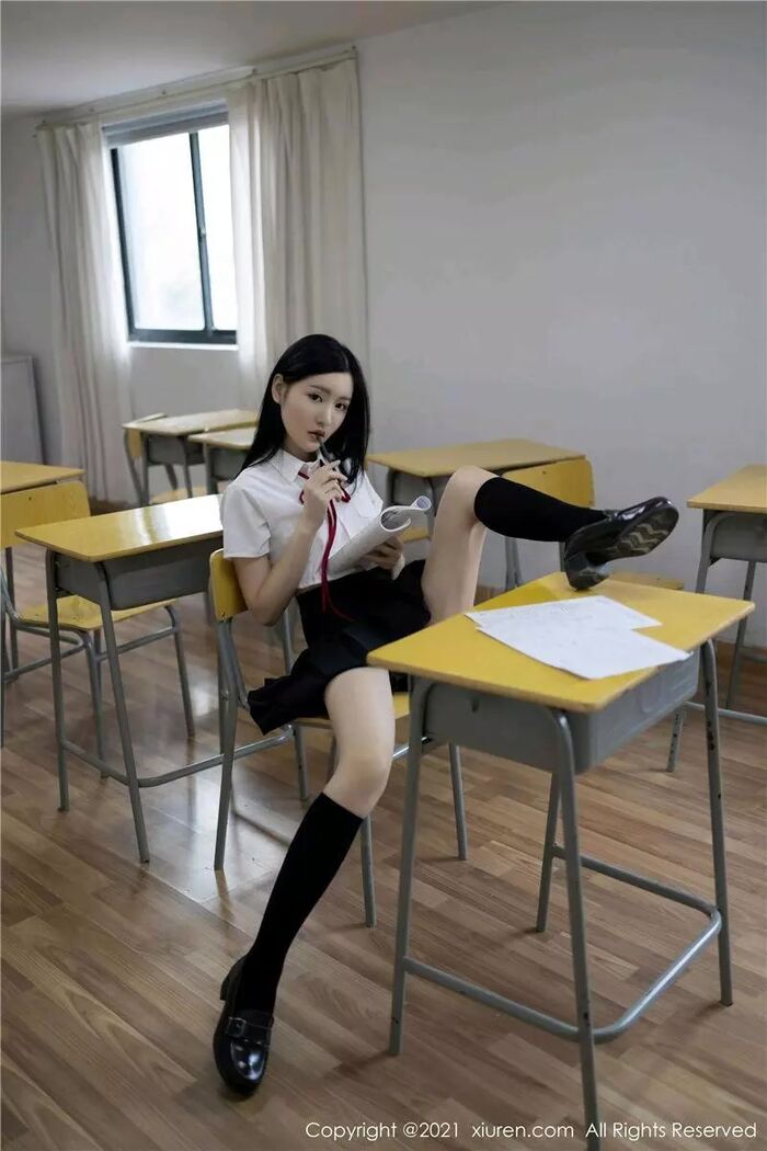 [XiuRen Hidetomi] 2021.01.05 No.2970 Shen Yumejo Bad Student Theme [60P] 2th image