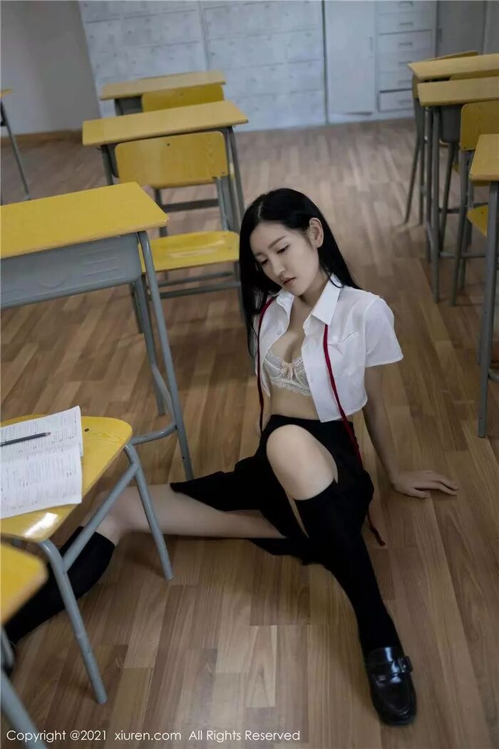 [XiuRen Hidetomi] 2021.01.05 No.2970 Shen Yumejo Bad Student Theme [60P] 3th image