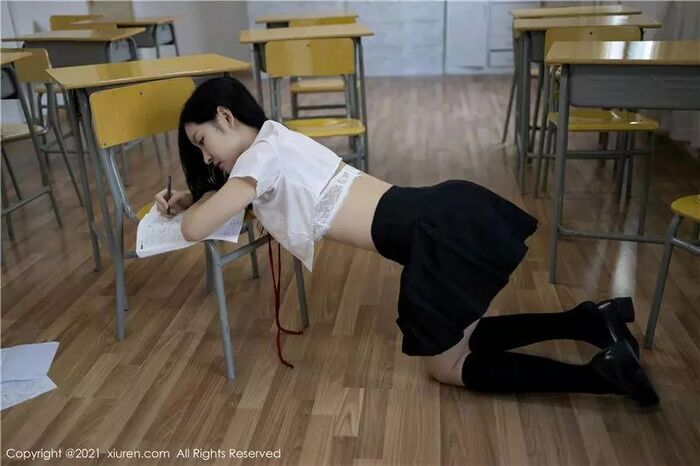 [XiuRen Hidetomi] 2021.01.05 No.2970 Shen Yumejo Bad Student Theme [60P] 32th image