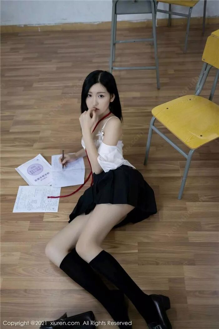 [XiuRen Hidetomi] 2021.01.05 No.2970 Shen Yumejo Bad Student Theme [60P] 44th image