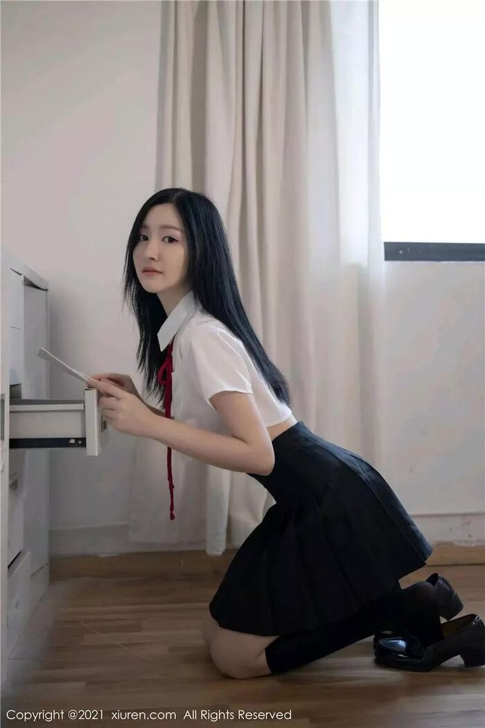 [XiuRen Hidetomi] 2021.01.05 No.2970 Shen Yumejo Bad Student Theme [60P] 8th image